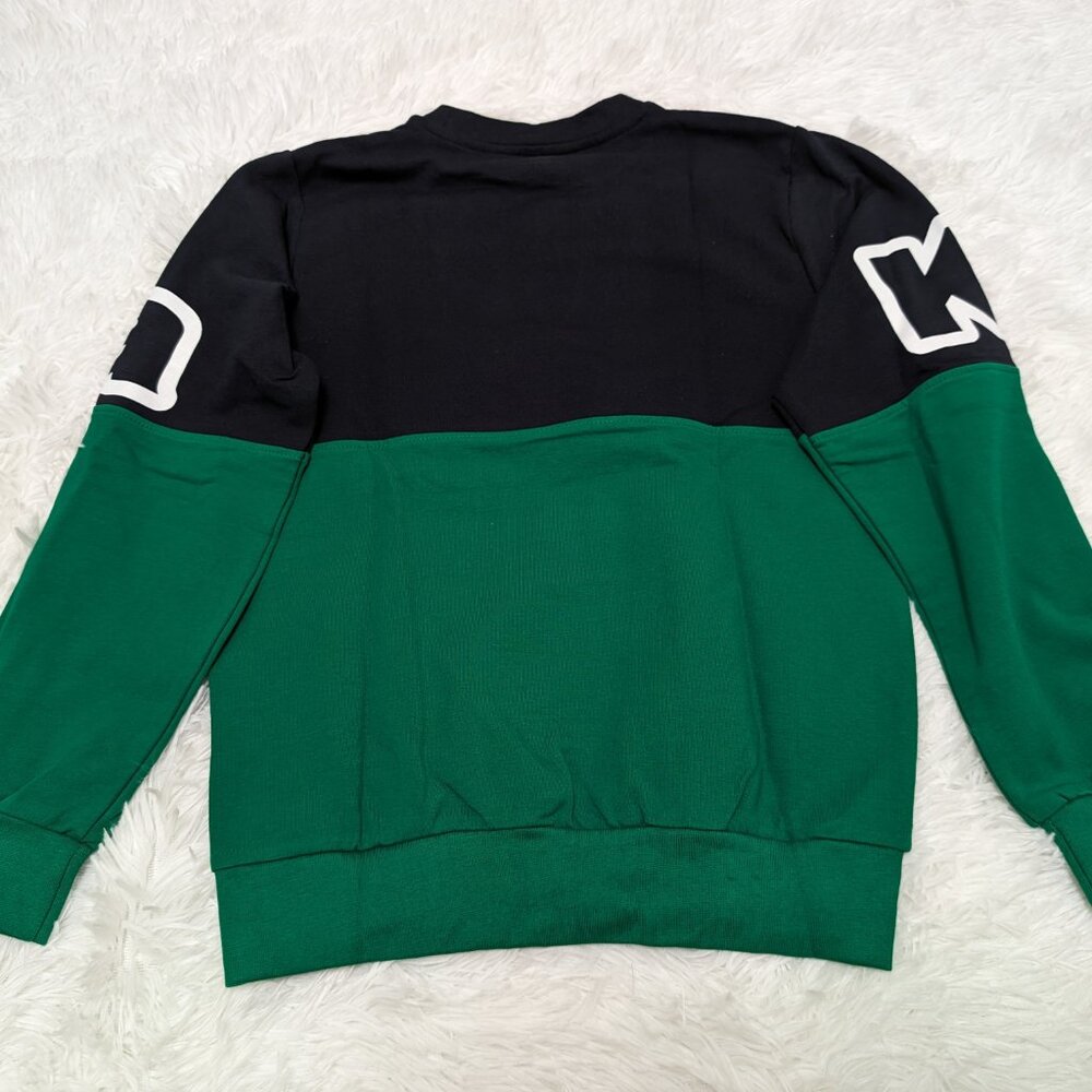 Kappa Unisex Crew Neck Green Pullover Loopknit with logo Sweatshirt for 7Yr NWOT - Picture 7 of 7